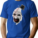 Terrifier (73) T-Shirt for Men & Women, T-Shirts Graphic Tee - Blue