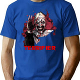 Terrifier (75) T-Shirt for Men & Women, T-Shirts Graphic Tee - Blue