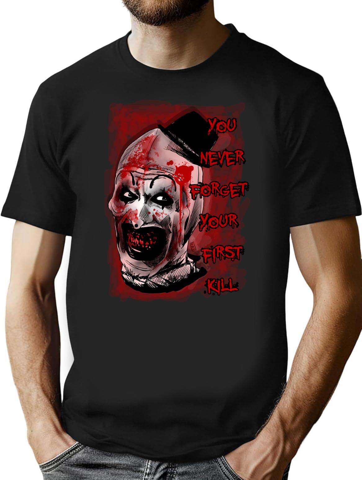 Terrifier (83) T-Shirt for Men & Women, T-Shirts Graphic Tee - Black