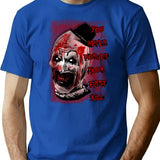 Terrifier (83) T-Shirt for Men & Women, T-Shirts Graphic Tee - Blue