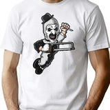 Terrifier art T-Shirt for Men & Women, T-Shirts Graphic Tee - White