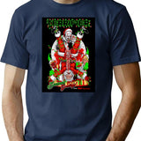 Terrifiers Santa Clown T-Shirt for Men & Women, T-Shirts Graphic Tee - Navy