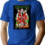 Terrifiers Santa Clown T-Shirt for Men & Women, T-Shirts Graphic Tee - Blue