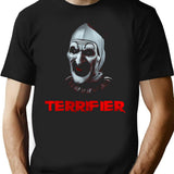 Terrify Horror Movie Art The Clown T-Shirt for Men & Women, T-Shirts Graphic Tee - Black