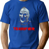 Terrify Horror Movie Art The Clown T-Shirt for Men & Women, T-Shirts Graphic Tee - Blue