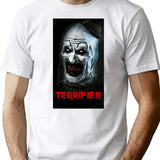 Terrifying Art And Clown T-Shirt for Men & Women, T-Shirts Graphic Tee - White