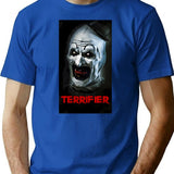 Terrifying Art And Clown T-Shirt for Men & Women, T-Shirts Graphic Tee - Blue