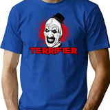 Terrifying Blood T-Shirt for Men & Women, T-Shirts Graphic Tee - Blue