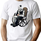 Terrifying Deep Thinking T-Shirt for Men & Women, T-Shirts Graphic Tee - White