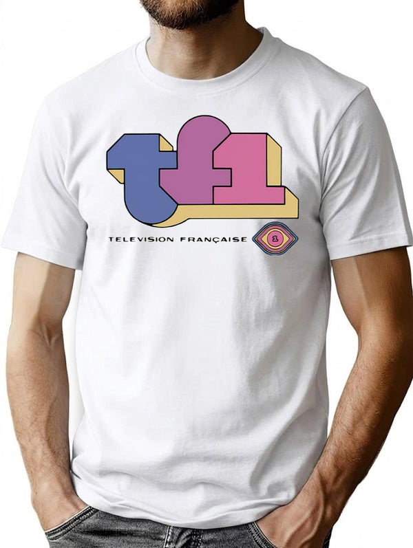 Tf1 T-Shirt for Men & Women, T-Shirts Graphic Tee - White