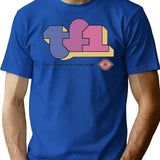 Tf1 T-Shirt for Men & Women, T-Shirts Graphic Tee - Blue