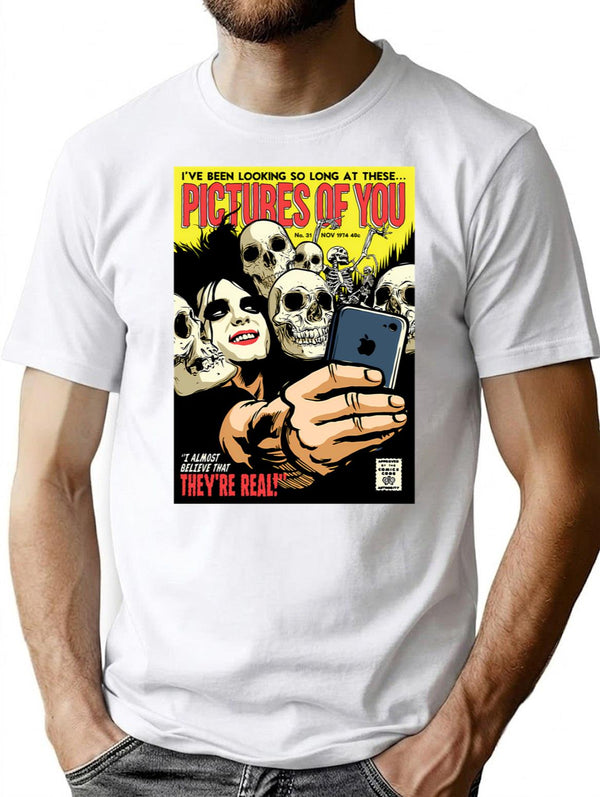 Tfts T-Shirt for Men & Women, T-Shirts Graphic Tee - White