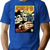 Tfts T-Shirt for Men & Women, T-Shirts Graphic Tee - Blue