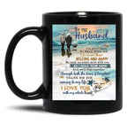 Thank You For Coming To My Life I Love You With My Whole Heart Black Gift Coffee Mug