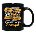 Thank You For Making Life So Beautiful Black Gift Coffee Mug - Black
