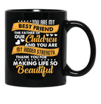 Thank You For Making Life So Beautiful Black Gift Coffee Mug - Black