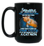 Thank You God For Making Me A Cat Black Gift Coffee Mug