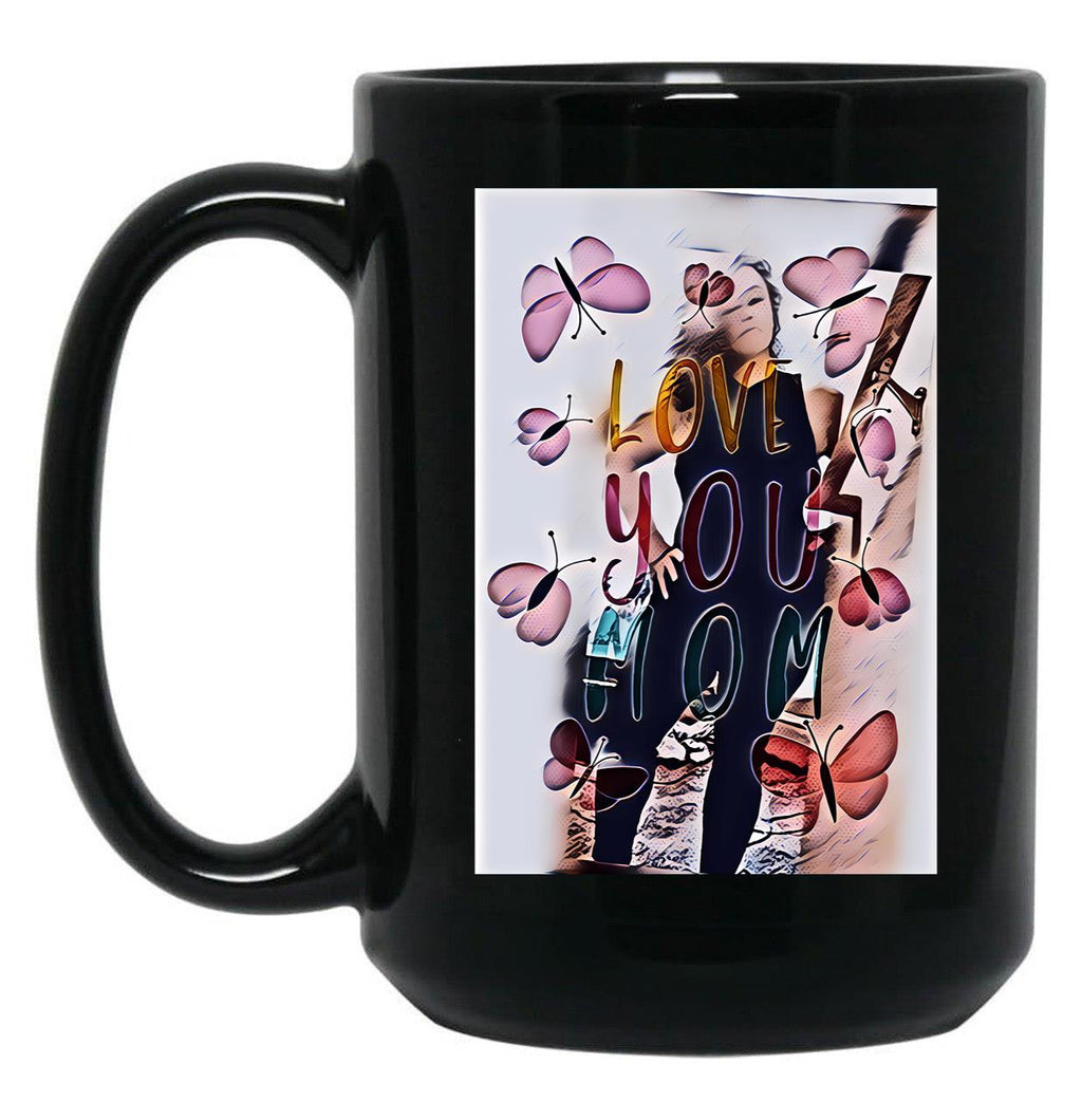 Thanks Mom (1) Black Gift Coffee Mug