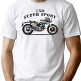 The 750Ss 1974 T-Shirt for Men & Women, T-Shirts Graphic Tee - White