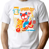 The Ameozing Spider Cat Tshirt - Spider Cat Hoodies - Spider Cat T-Shirt for Men & Women, T-Shirts Graphic Tee - White