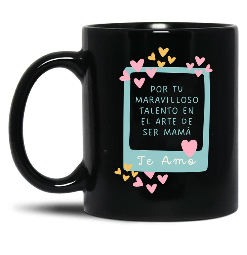 The Art Of Being A Mom Black Gift Coffee Mug