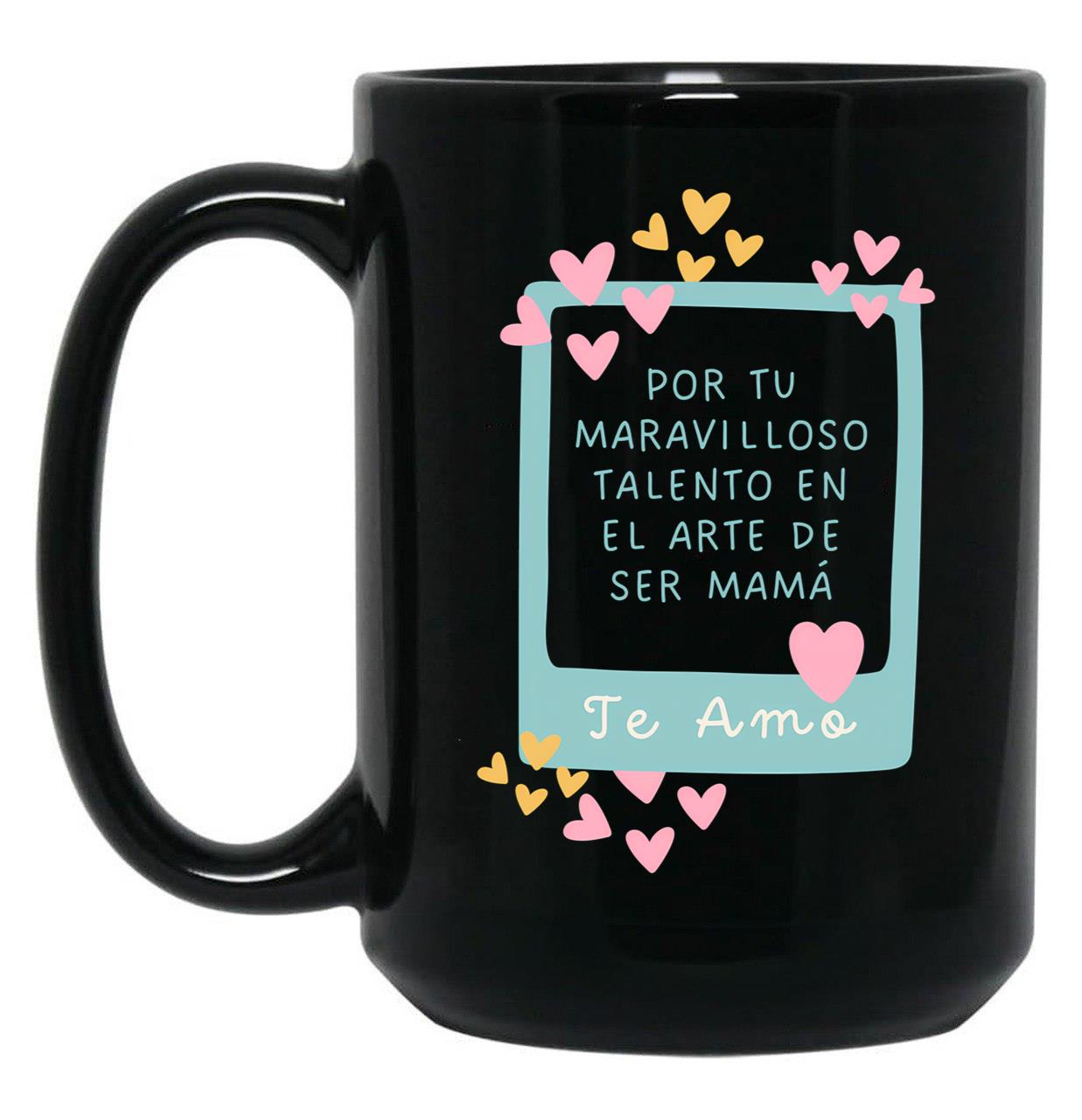 The Art Of Being A Mom Black Gift Coffee Mug