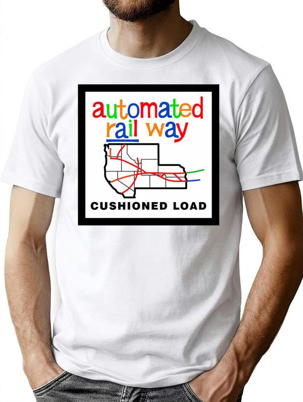 The Automated Rail Way T-Shirt for Men & Women, T-Shirts Graphic Tee - White