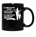 The Best Dad Black Gift Coffee Mug - Black