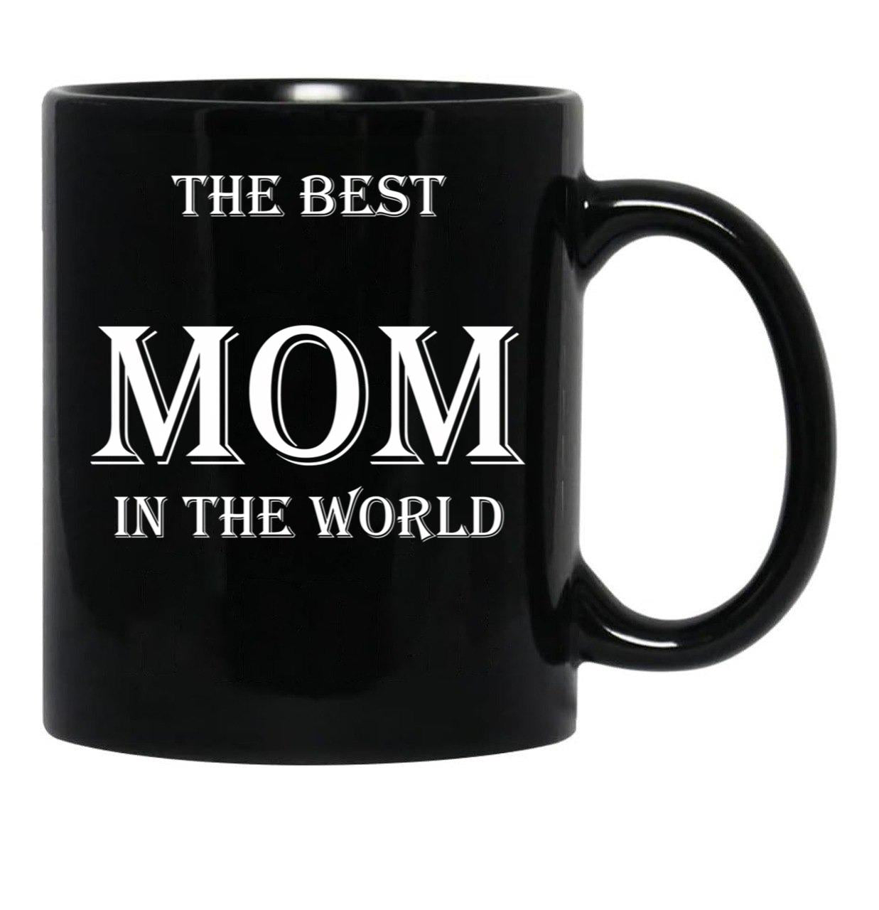 The Best Mom In The World Black Gift Coffee Mug - Black