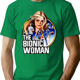 The Bionic Woman Six Million Dollar Man Vintage Retro T-Shirt for Men & Women, T-Shirts Graphic Tee - Green