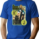 The Bionic Woman (2) T-Shirt for Men & Women, T-Shirts Graphic Tee - Blue