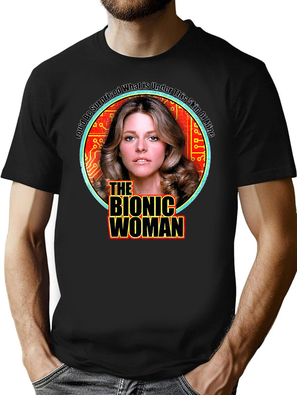 The Bionic Woman T-Shirt for Men & Women, T-Shirts Graphic Tee - Black