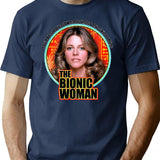 The Bionic Woman T-Shirt for Men & Women, T-Shirts Graphic Tee - Navy