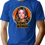 The Bionic Woman T-Shirt for Men & Women, T-Shirts Graphic Tee - Blue