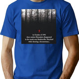 The Blair Witch Project Classic Premium Heavyweight Cotton T-Shirt - Blue