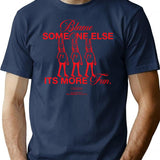 The Blame Game T-Shirt for Men & Women, T-Shirts Graphic Tee - Navy