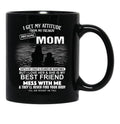 The Burden Of No One'S Life Is More Miserable Than That Of A Mother Black Gift Coffee Mug - Black