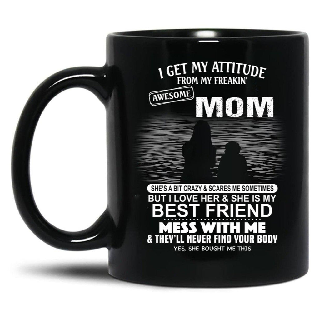 The Burden Of No One'S Life Is More Miserable Than That Of A Mother Black Gift Coffee Mug