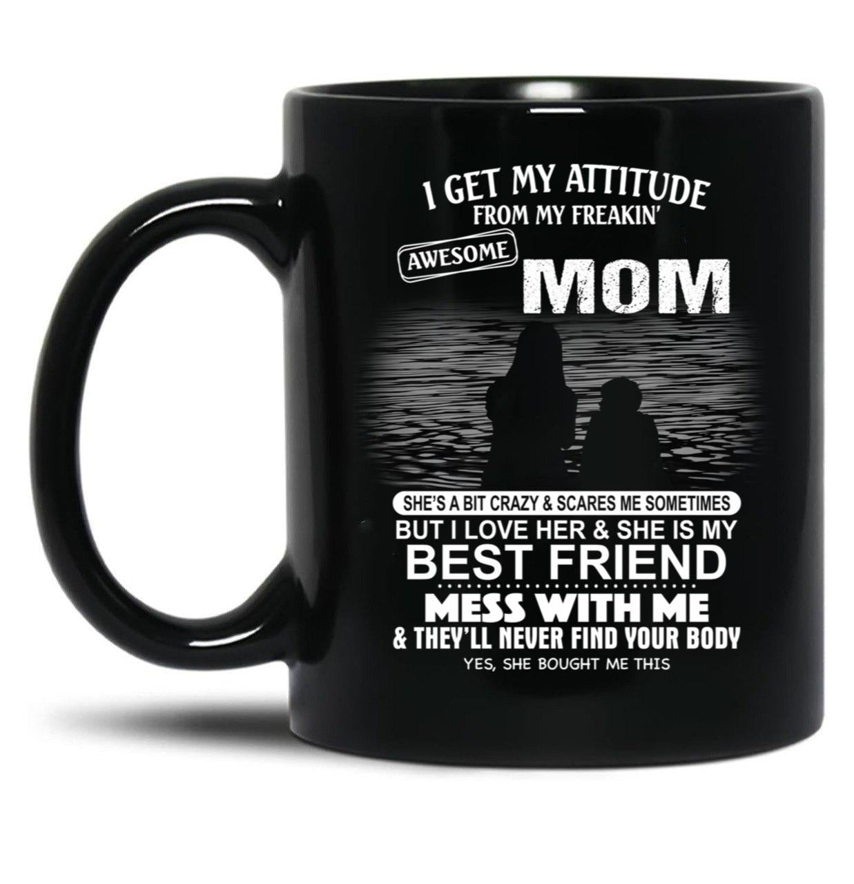 The Burden Of No One'S Life Is More Miserable Than That Of A Mother Black Gift Coffee Mug