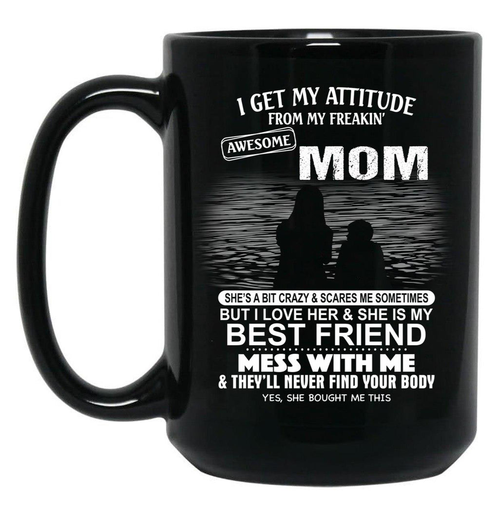 The Burden Of No One'S Life Is More Miserable Than That Of A Mother Black Gift Coffee Mug