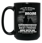 The Burden Of No One'S Life Is More Miserable Than That Of A Mother Black Gift Coffee Mug