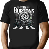 The Burtons T-Shirt for Men & Women, T-Shirts Graphic Tee - Black