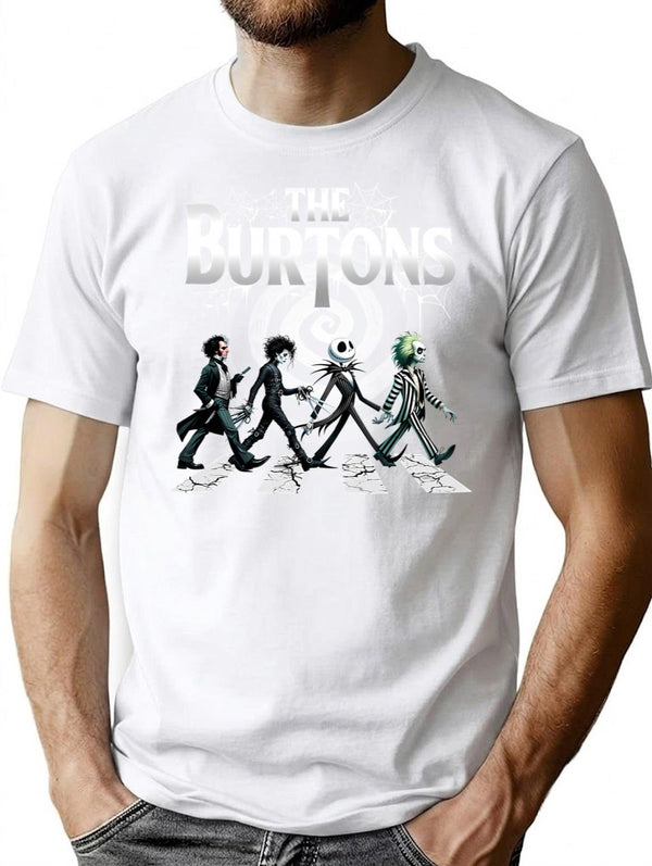 The Burtons T-Shirt for Men & Women, T-Shirts Graphic Tee - White
