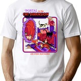 The Cat Dimension T-Shirt for Men & Women, T-Shirts Graphic Tee - White