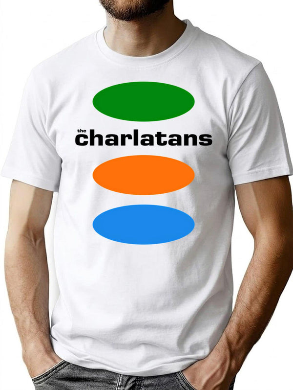 The Charlatans Looking For The Orange One Up To Our Hips Some Friendly Tellin' Stories Vintage Britpop T-Shirt for Men & Women, T-Shirts Graphic Tee - White