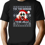 The Clown Christmas Horror Season 3 T-Shirt for Men & Women, T-Shirts Graphic Tee - Black