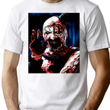 The Clown Drawing Art T-Shirt for Men & Women, T-Shirts Graphic Tee - White