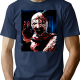 The Clown Drawing Art T-Shirt for Men & Women, T-Shirts Graphic Tee - Navy