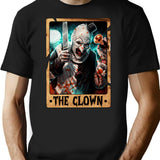 The Clown Tarot Design. T-Shirt for Men & Women, T-Shirts Graphic Tee - Black