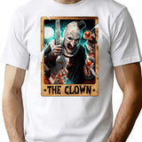 The Clown Tarot Design. T-Shirt for Men & Women, T-Shirts Graphic Tee - White